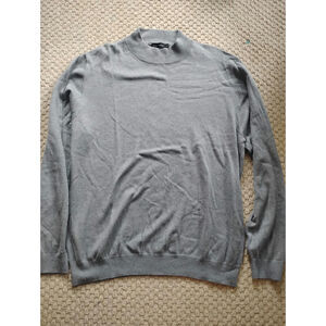 Men's Paul Fredrick Nwot Silk Cashmere Blend Xxl Gray Sweater